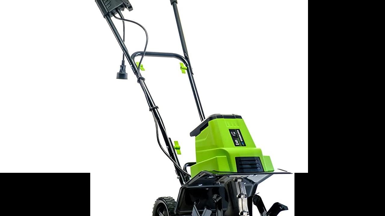 Earthwise TC70090 9-Amp 12-Inch Corded Electric Tiller/Cultivator, Green