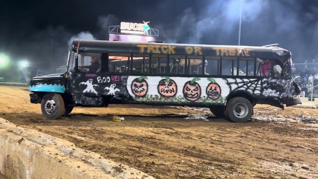 School Bus Demolition Derby Buck Motorsports Park 10-25-25