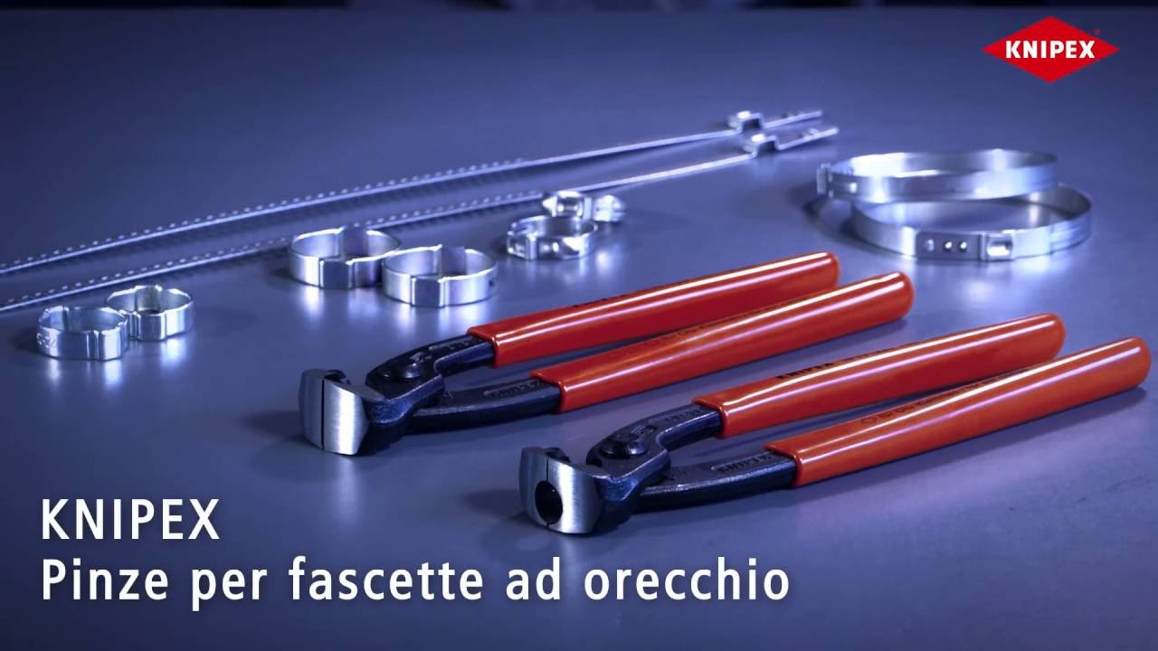 KNIPEX Pinze per fascette ad orecchio 10 98 I220 / 10 99 I220