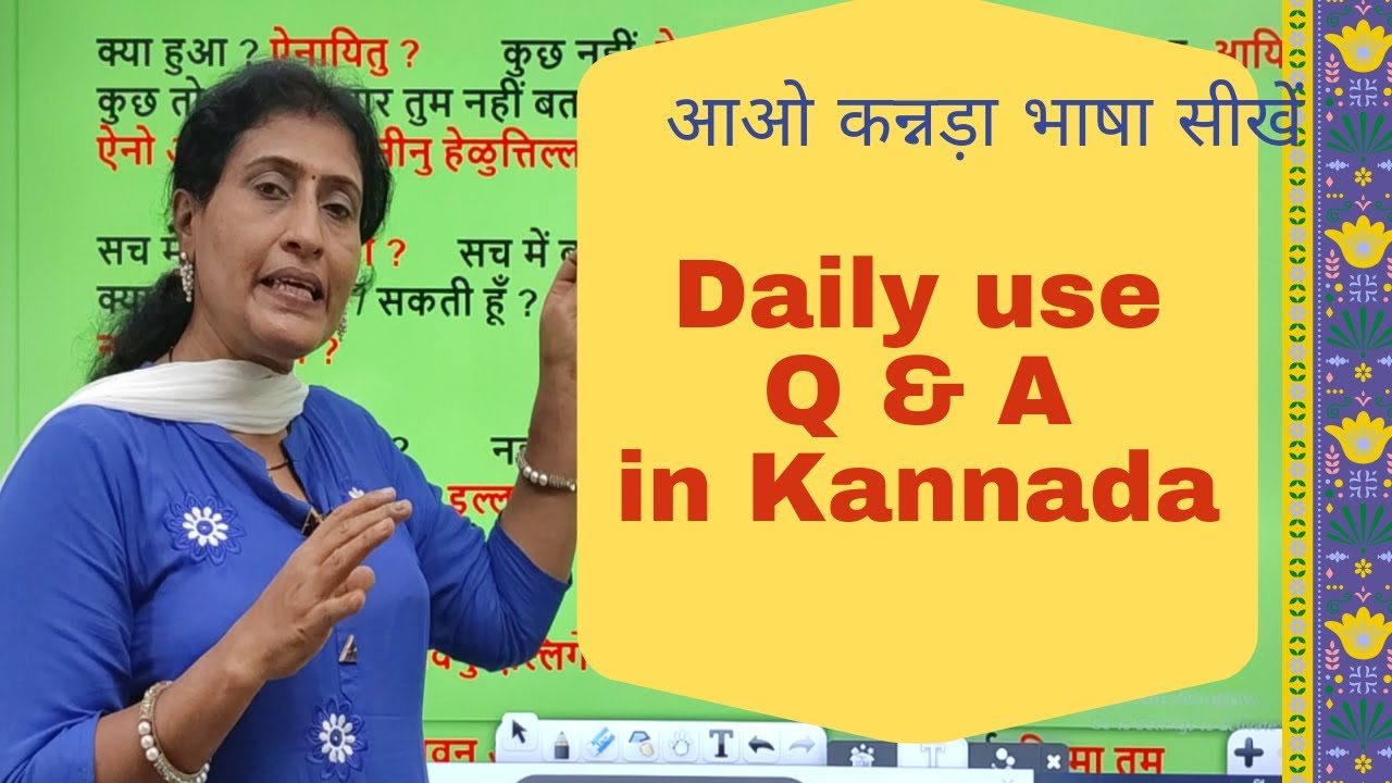Daily use Question & Answer in Kannada 1,Spoken Kannada through Hindi