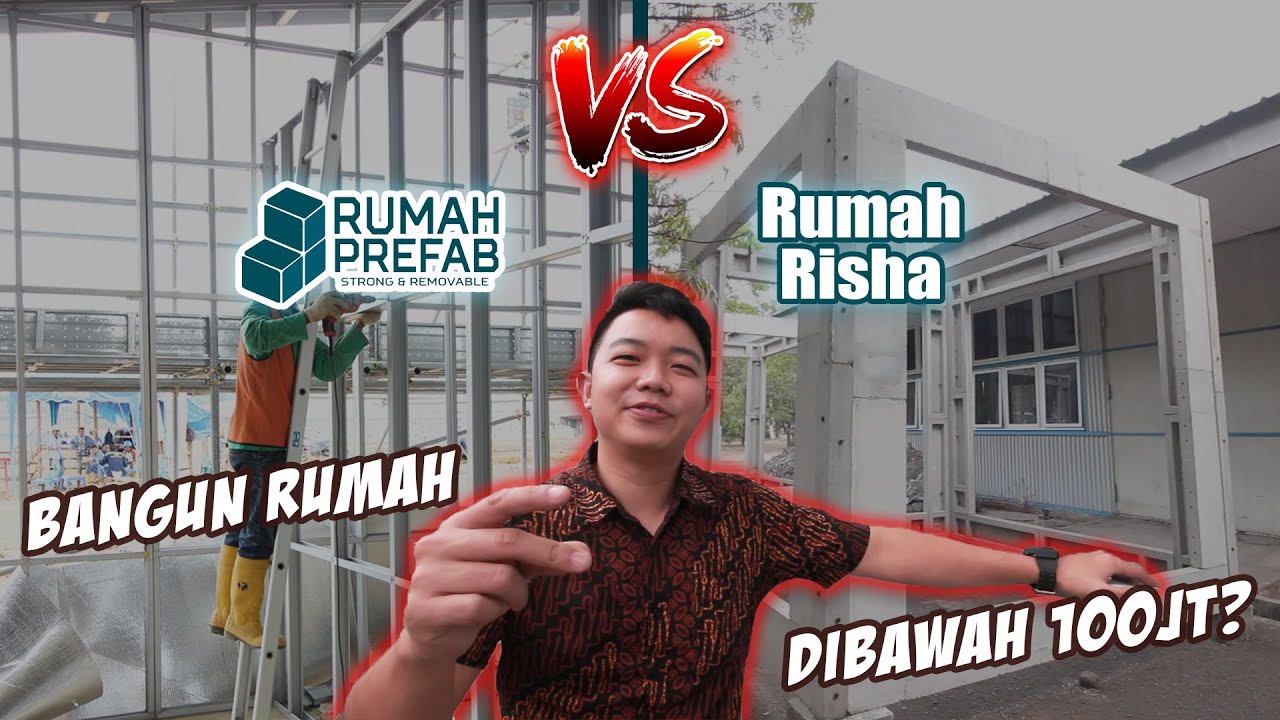 RUMAH RUSPIN (RISHA) & RUMAH PREFAB INDONESIA (REVIEW) SISTEM PREFABRIKASI SOLUSI  RUMAH CEPAT SIAP