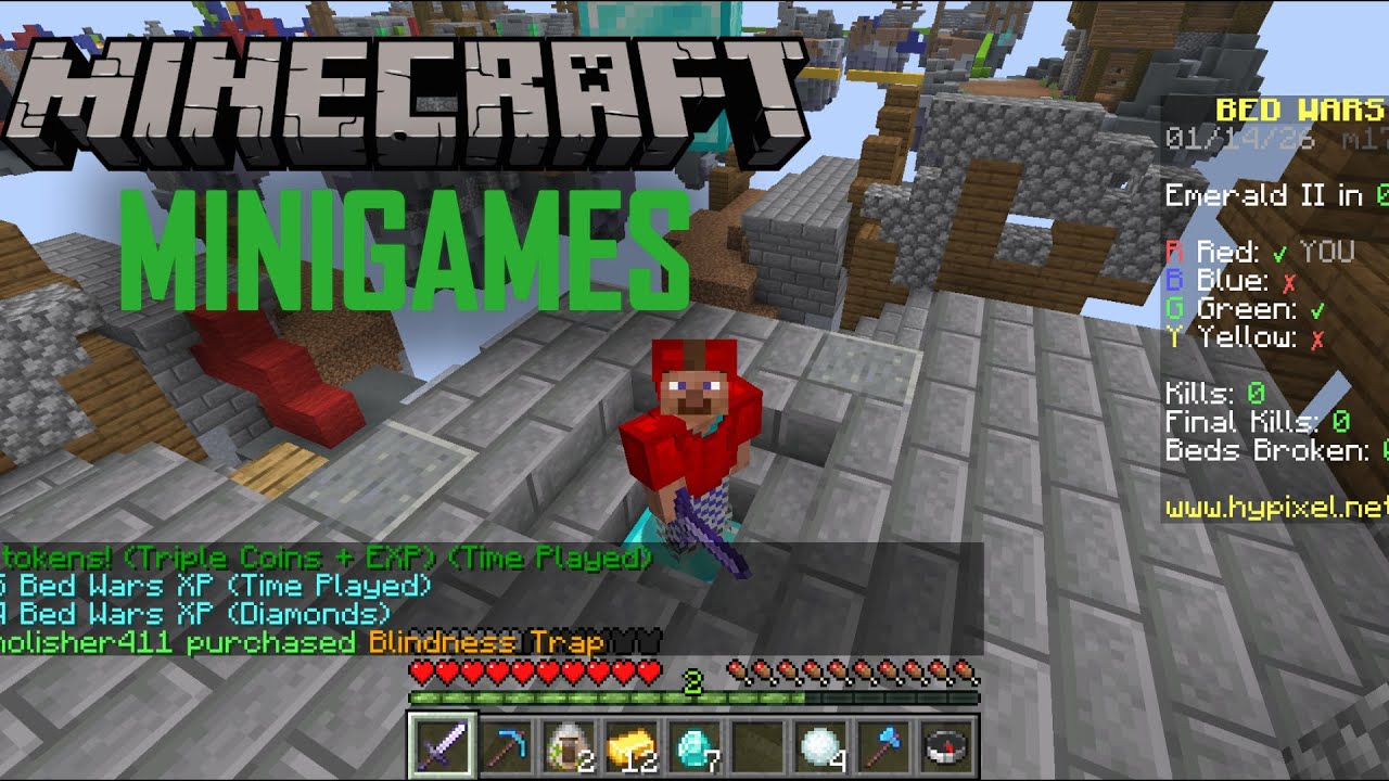 Relaxing Minecraft MiniGames! - No Mic - BedWars, UHC Runs, more...