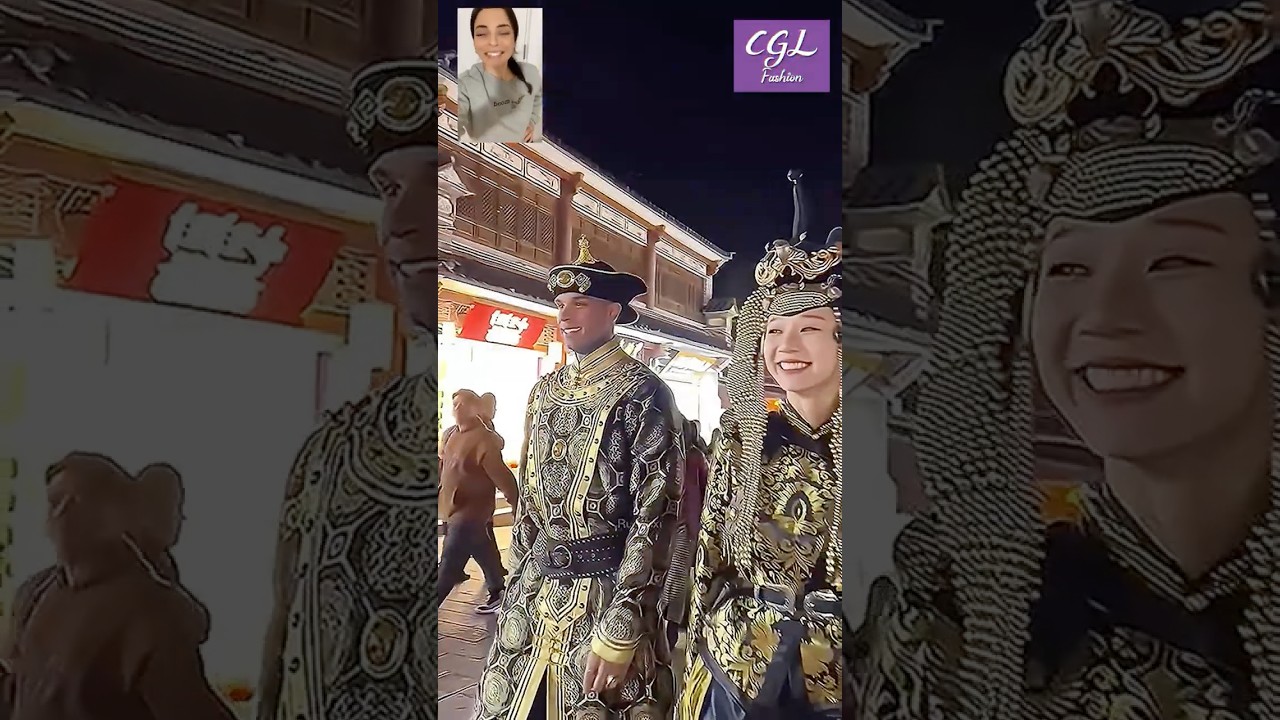 The Stunning Duo's Dazzling Traditional Costume Walk #fashion #Mongolian
