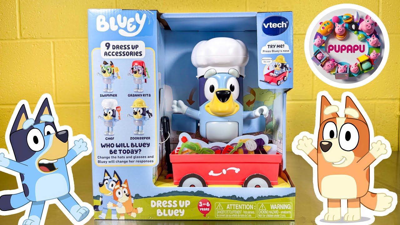 ASMR Unboxing Dress Up BLUEY | Toy Review | No Talking Video