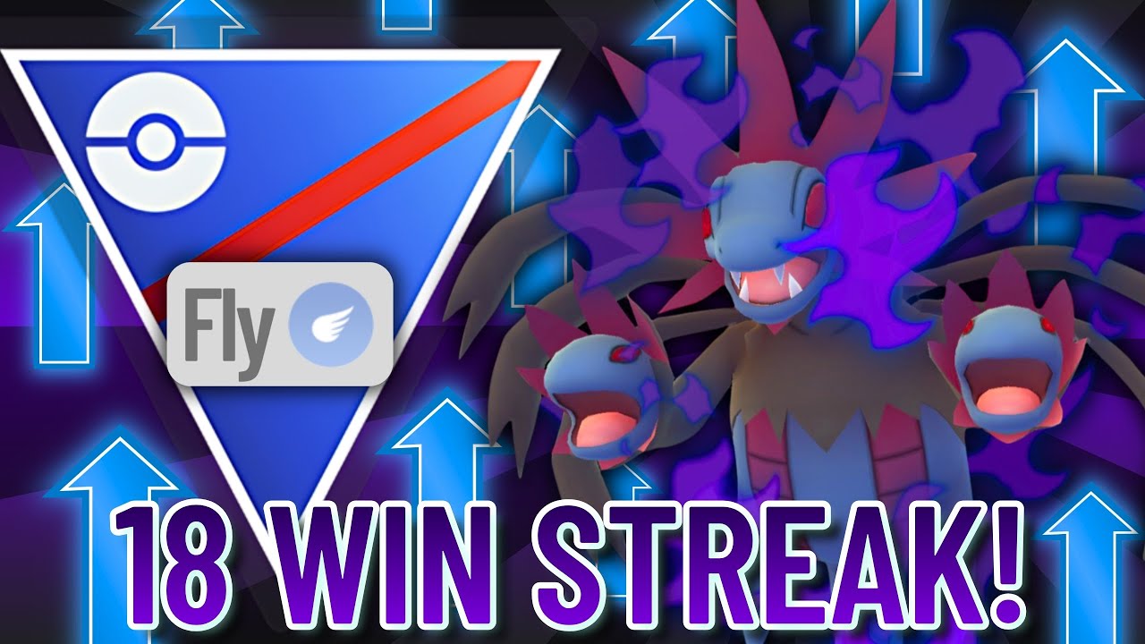 18 GAME WIN-STREAK WITH *BUFFED* SHADOW HYDREIGON IN THE GREAT LEAGUE!