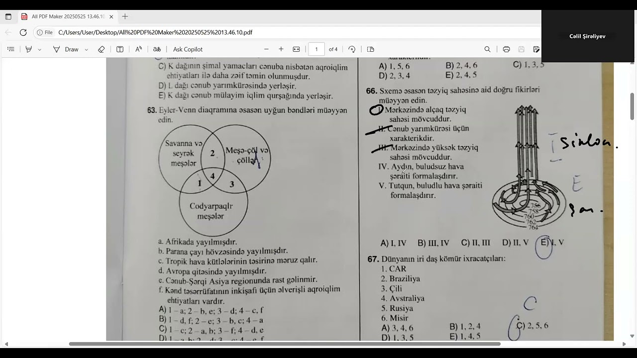 25.05.2025 DİM QƏBUL I ŞANS COĞRAFİYA II BLOK