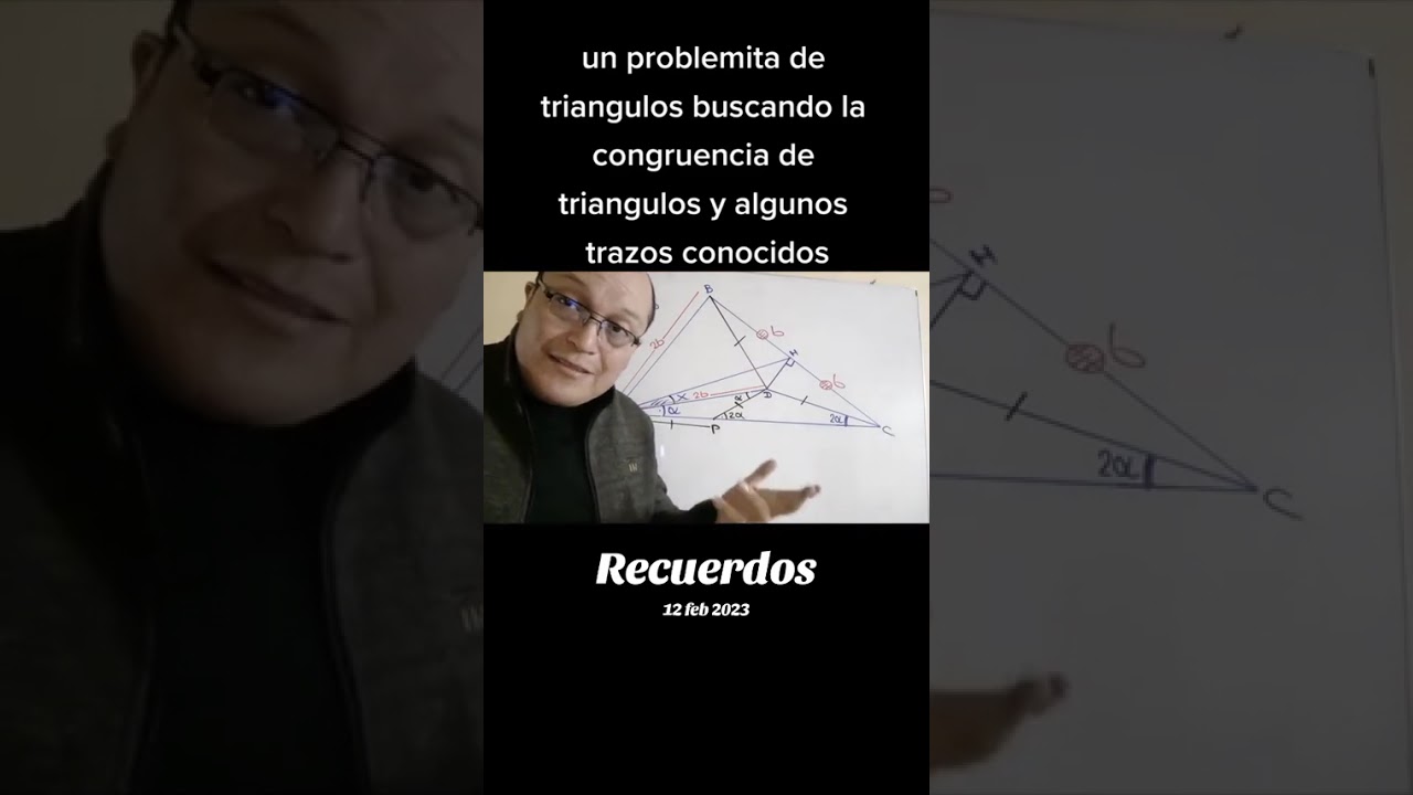 Resolviendo un ejercicio de construcciones geometricas formando triangulos isósceles y congruentes 
