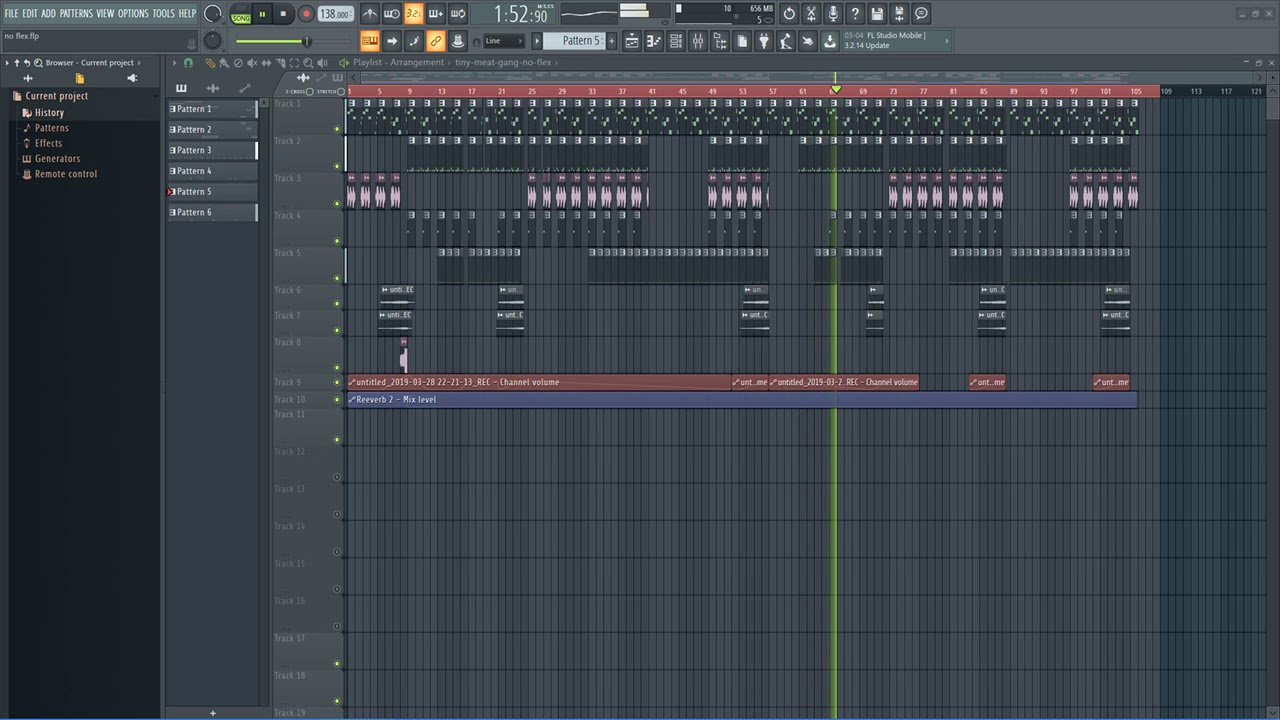 Tiny Meat Gang - No Flex (FL Studio Instrumental Remake)