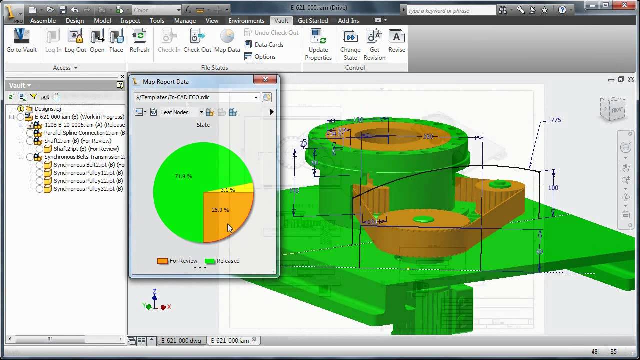 Autodesk Vault Product Workflow in Autodesk Inventor