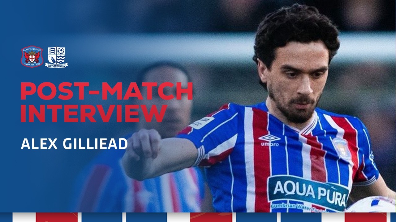 Alex Gilliead speaks after the Southend United stalemate