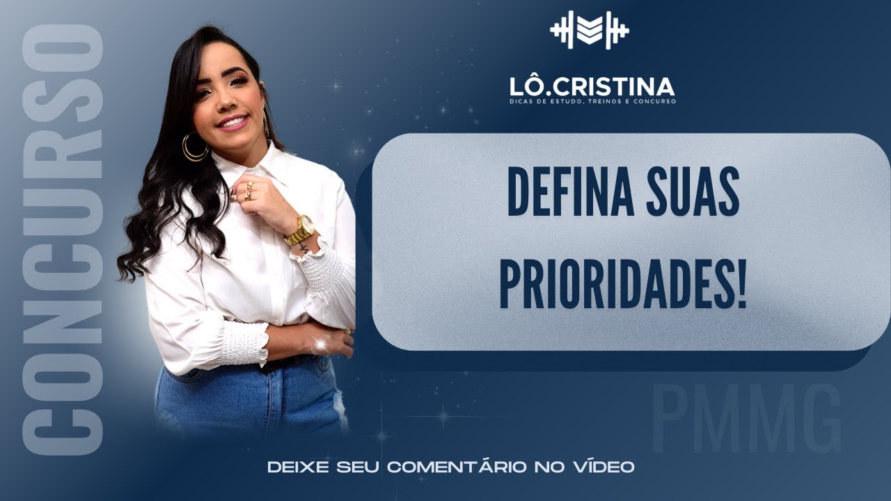 Defina suas PRIORIDADES!