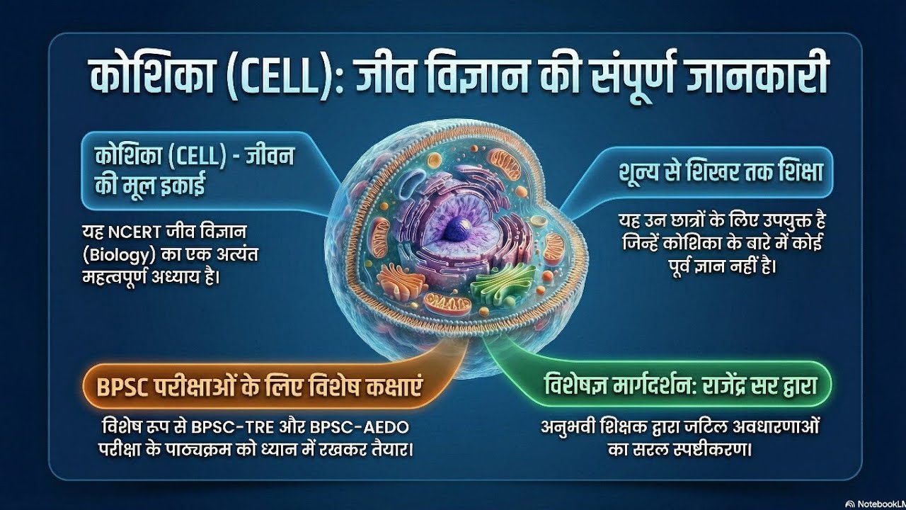 कोशिका : Cell | cell structure | कोशिका की संरचना और कार्य | Biology | Study by Rajendra Sir