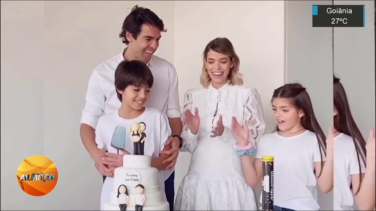Grávida, Carol Dias revela sexo do terceiro filho de Kaká: 'É uma menina!'