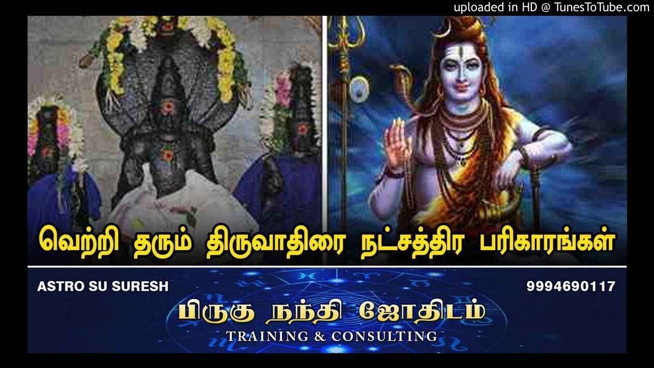 வெற்றி தரும் திருவாதிரை நட்சத்திர பரிகாரங்கள் | பிருகு நந்தி ஜோதிடம் | #Astro_SU_Suresh