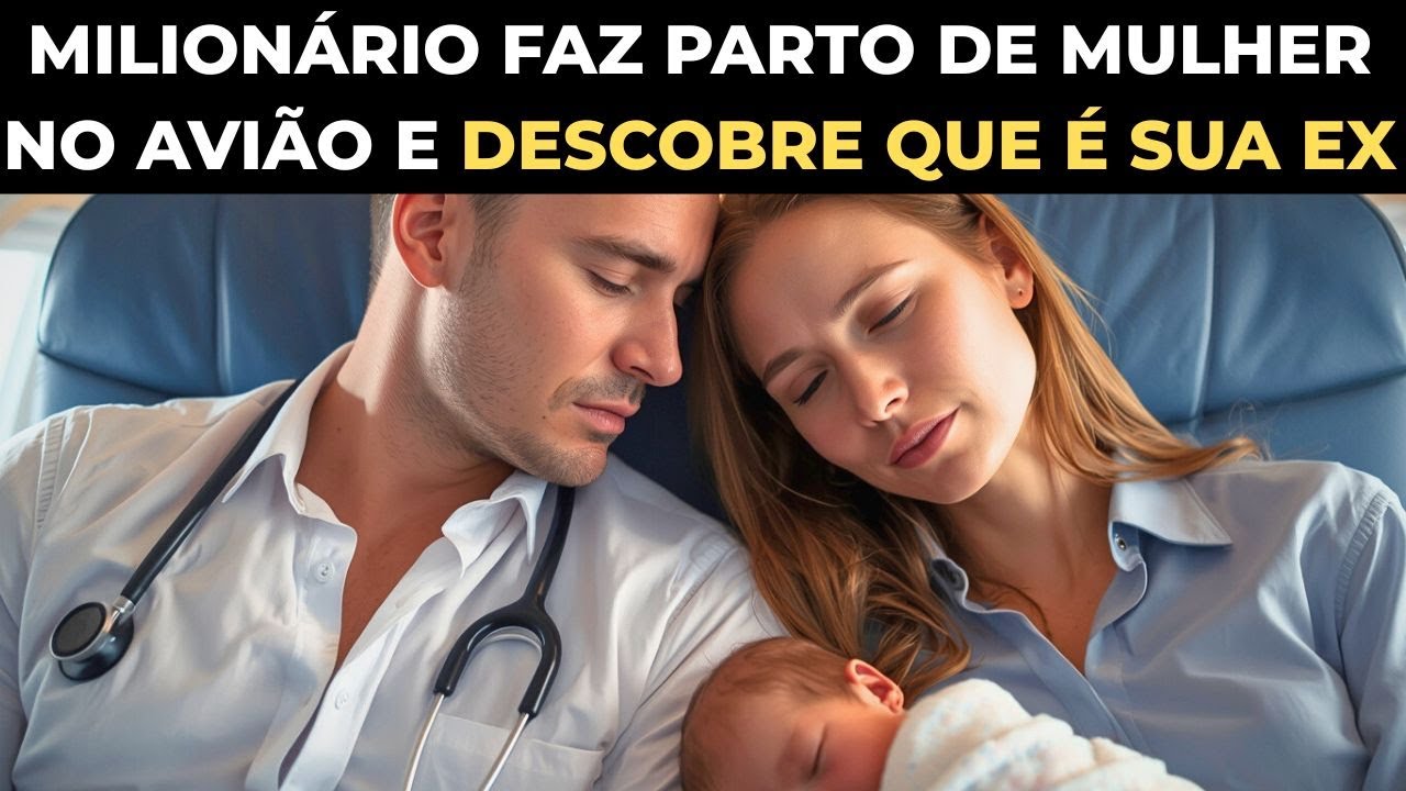 Em trabalho de parto no avião a bolsa estourou e só tinha 1 medico a bordo: era o seu Ex