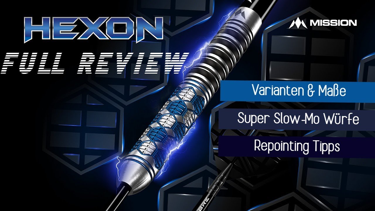 Mission ᛥ HEXON ᛥ Darts Review | Super Slow-Mo Würfe | Repointing Tipps