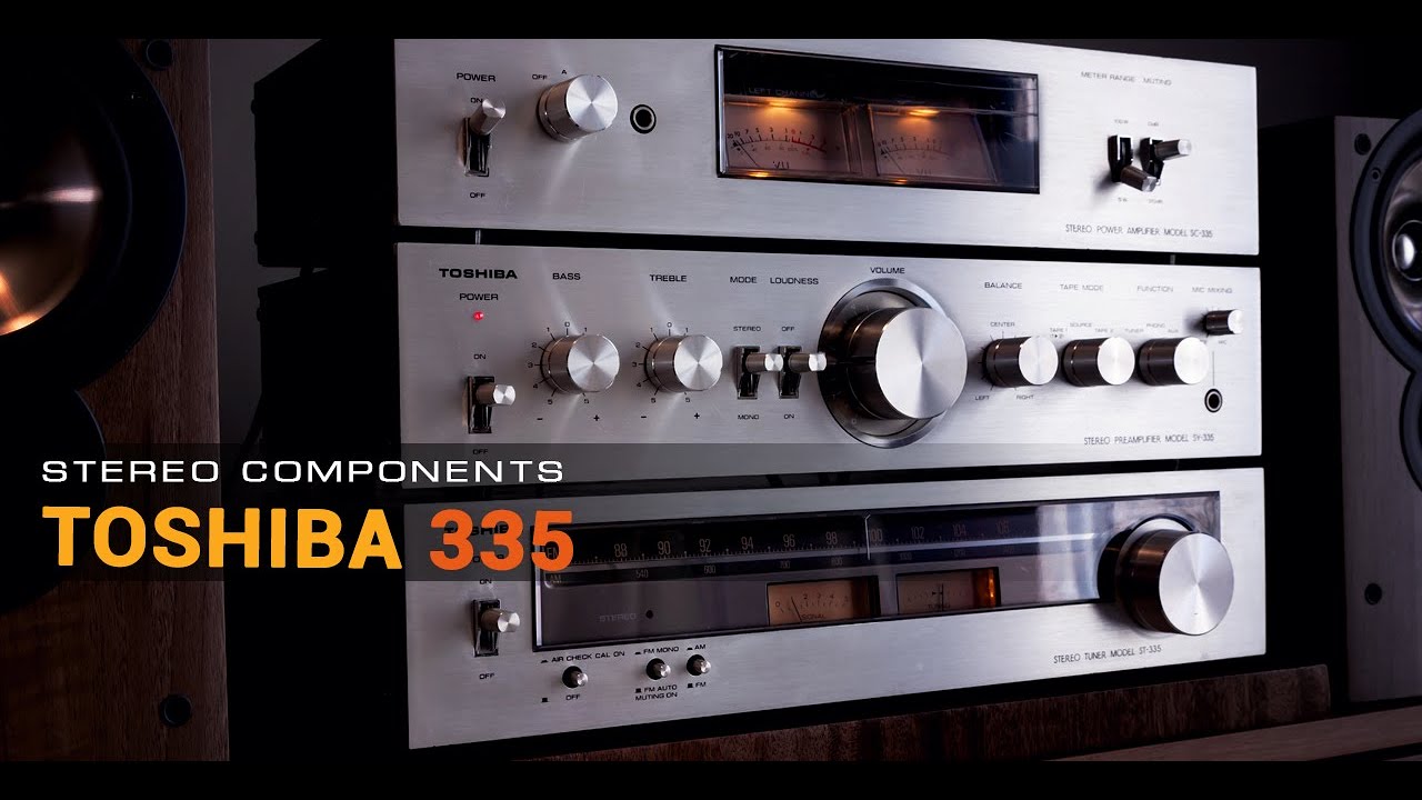 TOSHIBA 335 Stereo Components Tower Sound Demo