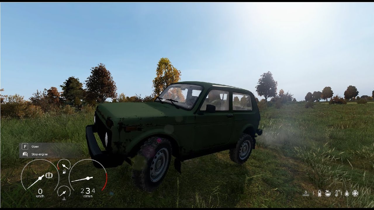 DayZ 1.19 -Testing New Vehicle Simulation - Suspension and Smoothness Showcase.