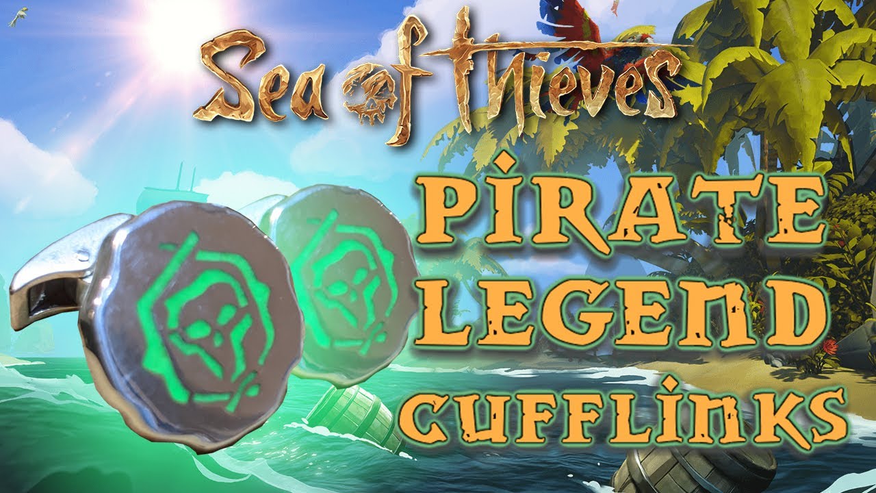 Sea of Thieves Sterling SIlver glow in the dark cufflinks!