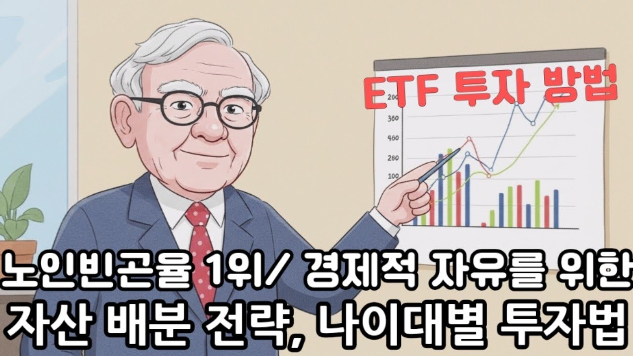 한국 노인 빈곤율 1위, 금융문맹 탈출을 위한 자산배분전략, 연령대별 ETF 투자 방법
