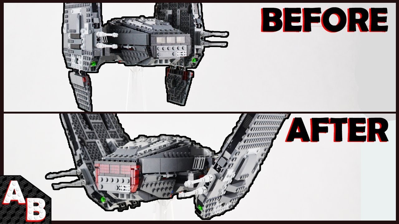 The BEST Way How to MODIFY/FIX Lego Kylo Ren's Command Shuttle (No Extra pieces) 75104
