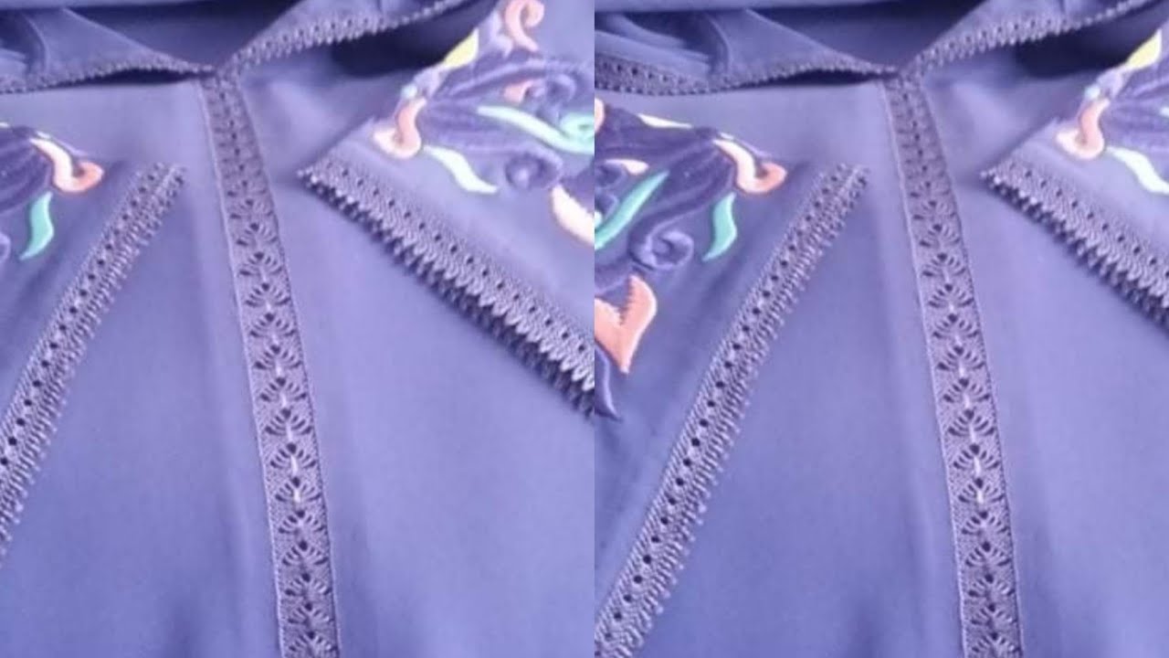 خياطة موديل جلابة الراندة randa ملاقية راندة على طول الهبطة خفيفة سهلة مع المعلم زهير lm3alem zohayr