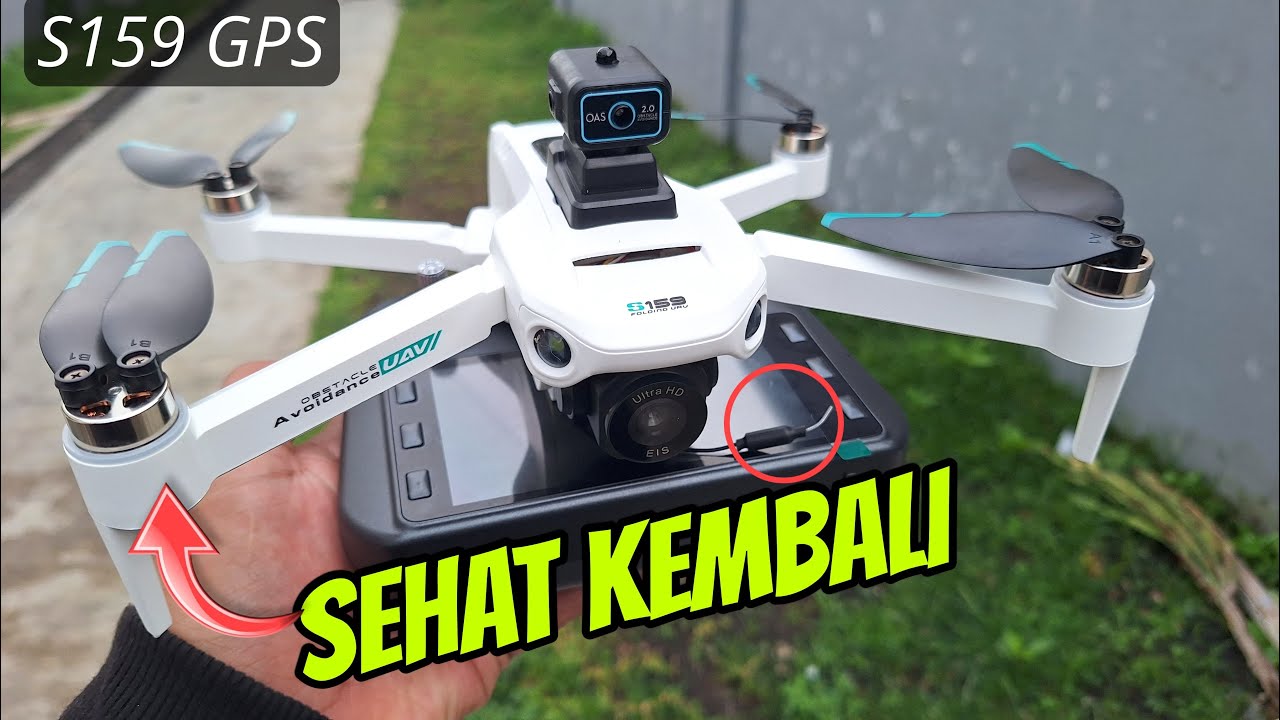 Tes Terbang Setelah di bongkar Drone S159 GPS