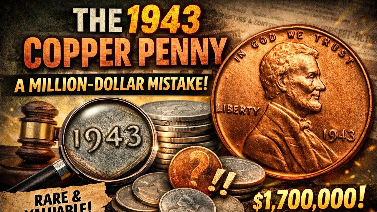 🇺🇸 The 1943 Copper Penny: A Million-Dollar Mistake That Changed Coin History!