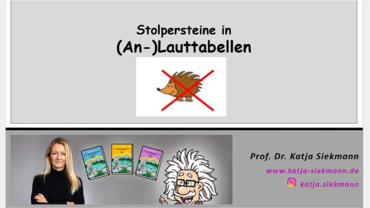 Stolpersteine in (An-)Lauttabellen