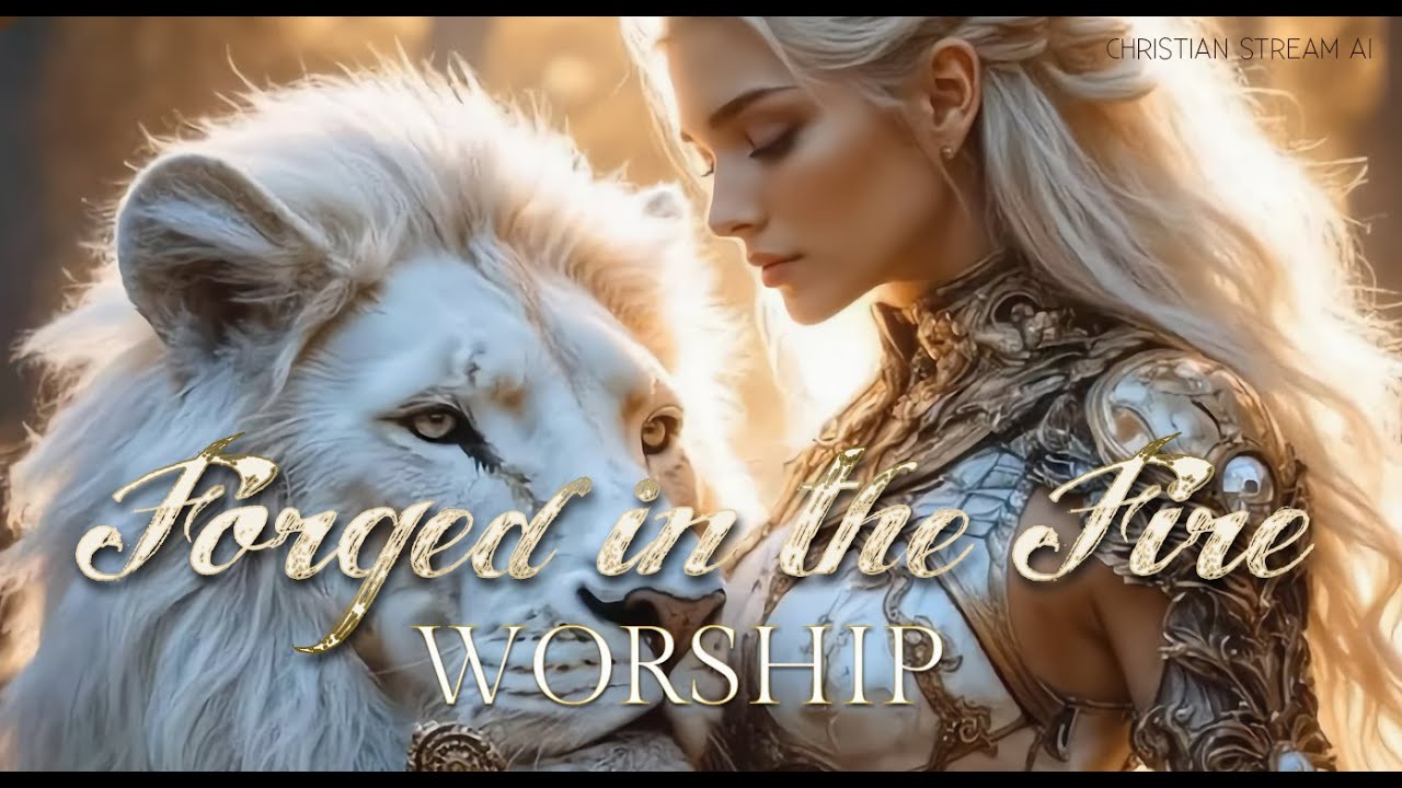 Forged in the Fire-Christian Music Video, AI Generated, Jesus worship music, Lion of Judah