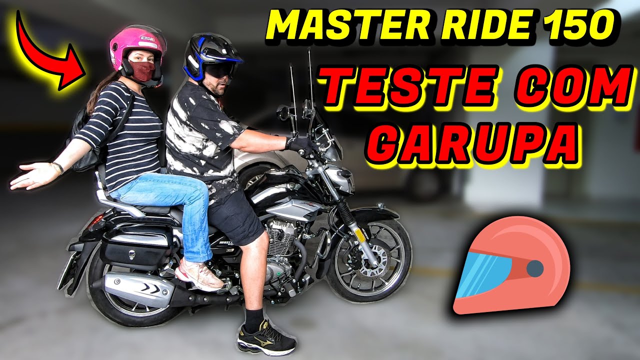 MASTER RIDE 150 TESTE COM GARUPA - HAOJUE MASTER RIDE 150