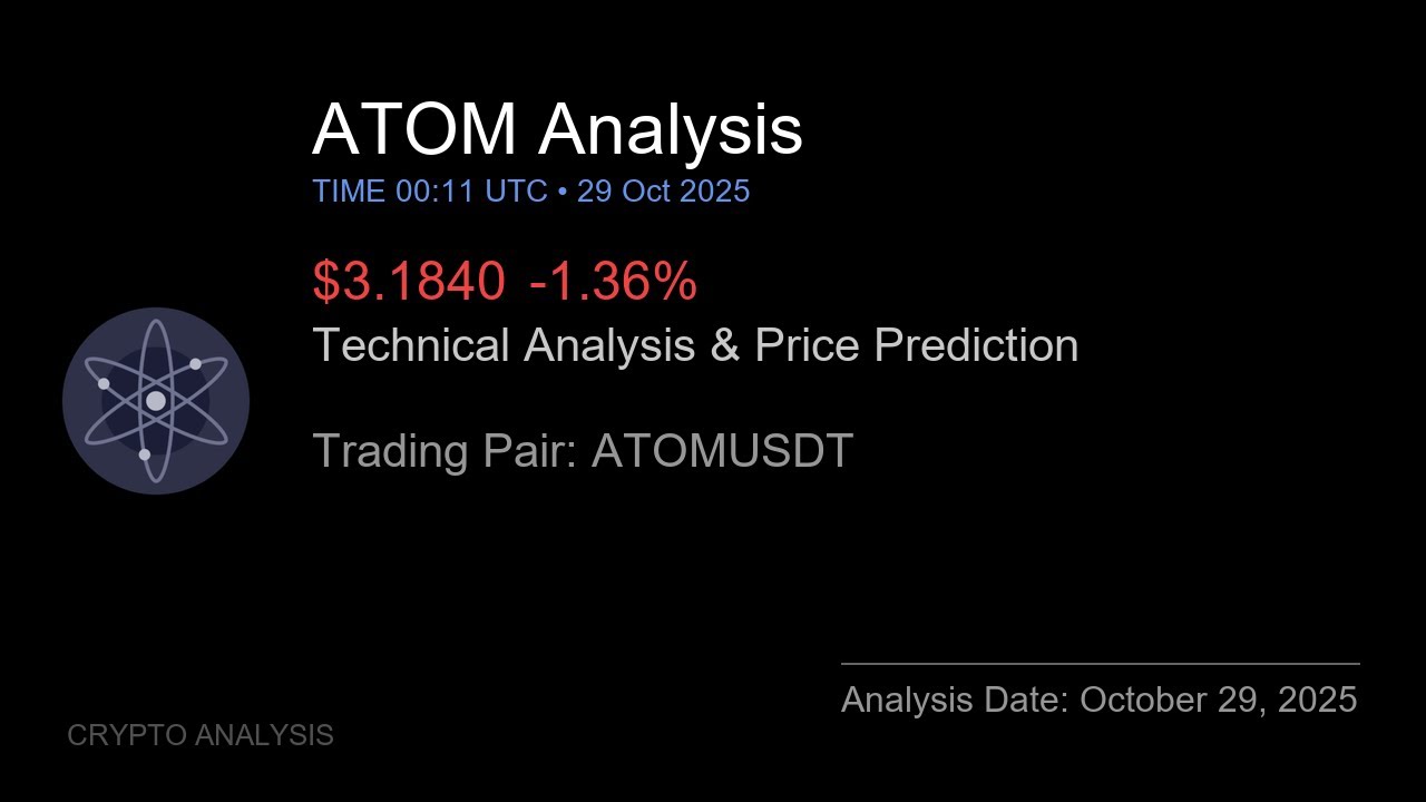 ATOM (ATOMUSDT) Technical Analysis - Price Prediction & Buy or Sell October 29, 2025