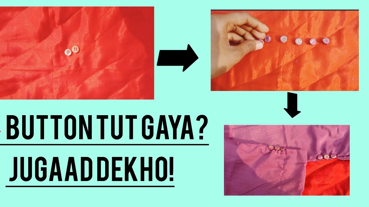 Kharab Shirt ke Button se Naya Palazzo Button ♻️| Amazing Jugaad |