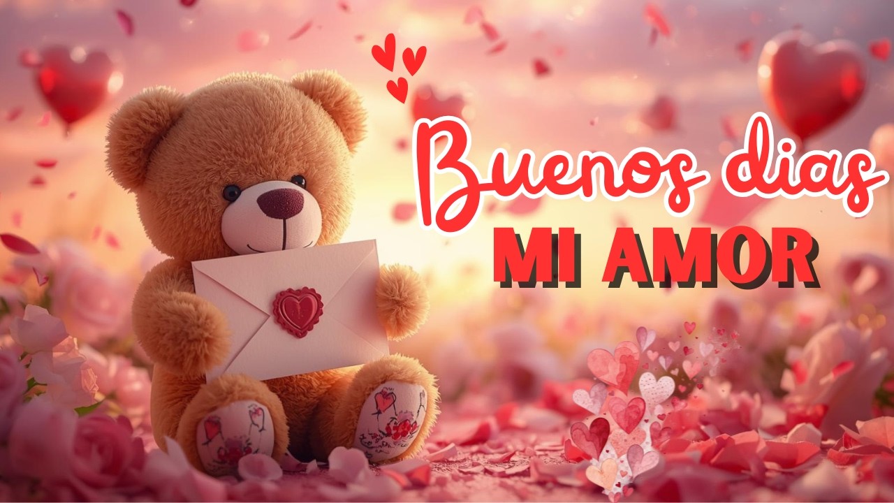 Buenos dias mi amor feliz sabado te amo💕feliz dia de San Valentin✨
