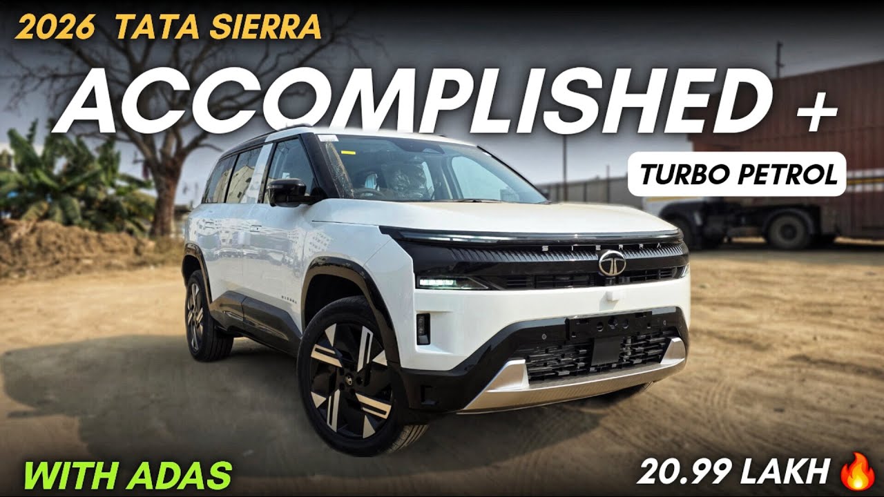 2026 Tata Sierra Accomplished Plus TGDi | With ADAS | Turbo Petrol | Top Model |Detailed Walk-Around