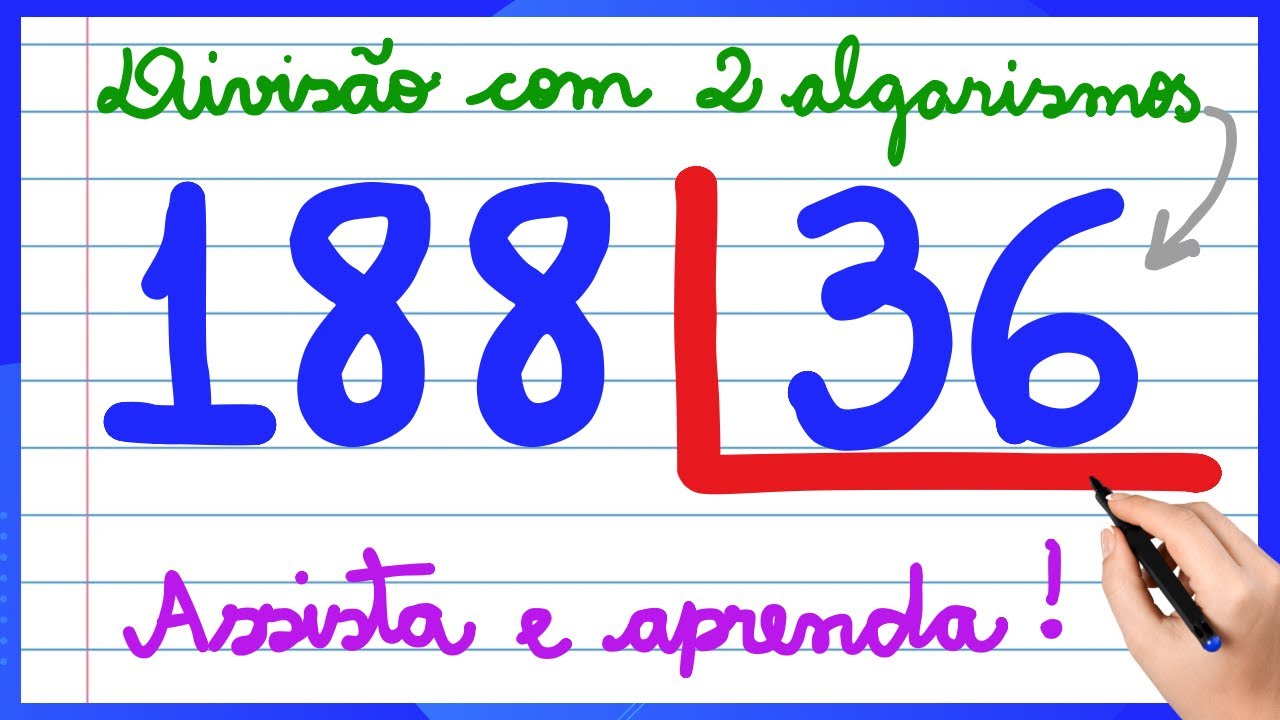 DIVISÃO COM DOIS ALGARISMOS NO DIVISOR! APRENDA DIVISÃO COM 2 NÚMEROS!! VEM APRENDER MATEMÁTICA!!