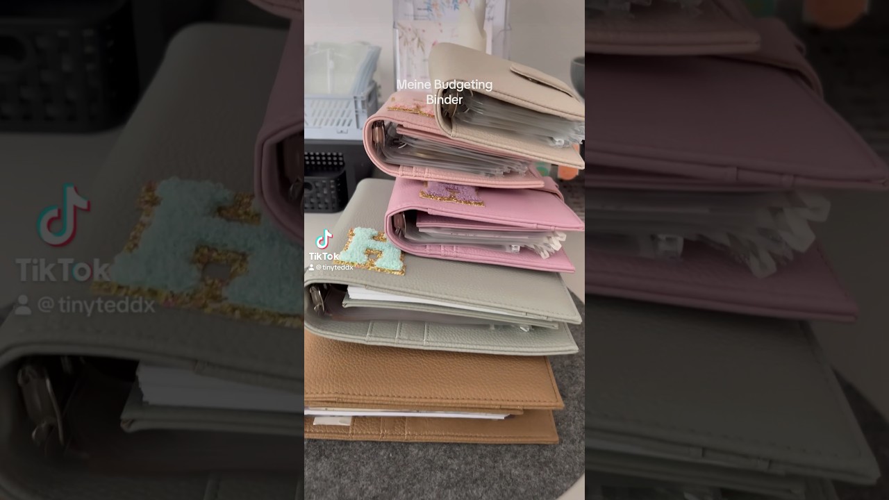Meine Binder f&uuml;rs Budgetieren ✨   #umschlagmethode #budgeting #cashstuffing #budgetieren #geldsparen