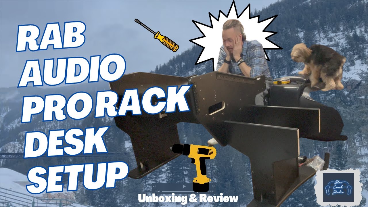 RAB AUDIO PRORACK STUDIO DESK SETUP & UNBOX/REVIEW