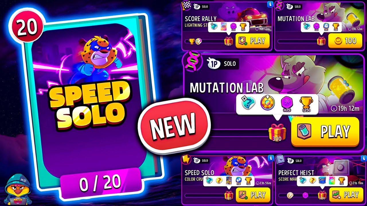 NEW SPEED SOLO STICKER ALBUM🔥 x5 Solo: Mutation Lab, Color Crush, Score Market, Lightning Strike