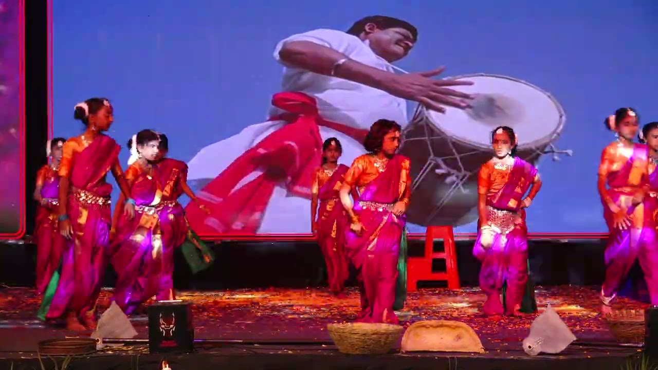 5th & 6th Class Boys and Girls Dance Village Theme Sri SPR Global School Udaan Annual Day 2026