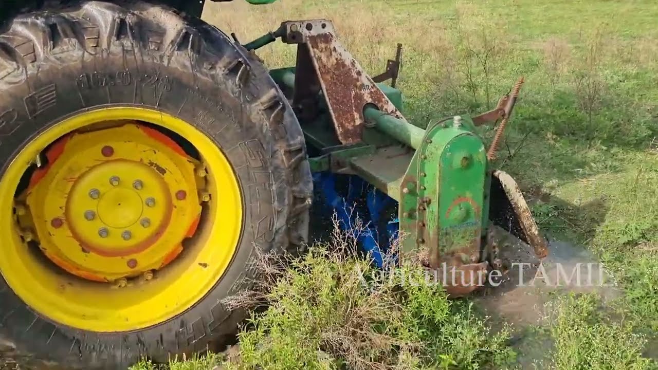 தரணி ரொட்டாவெட்டரில் TAIYO LJF கத்தி பொருத்தி வயல் ஓட்டியது