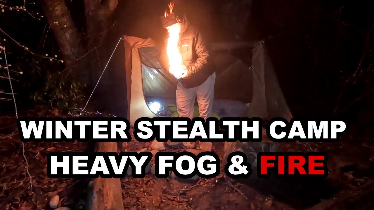 BURN BABY BURN...DISCO INFERNO. The MALTESE FALCON almost Torches his Stealth Campsite!