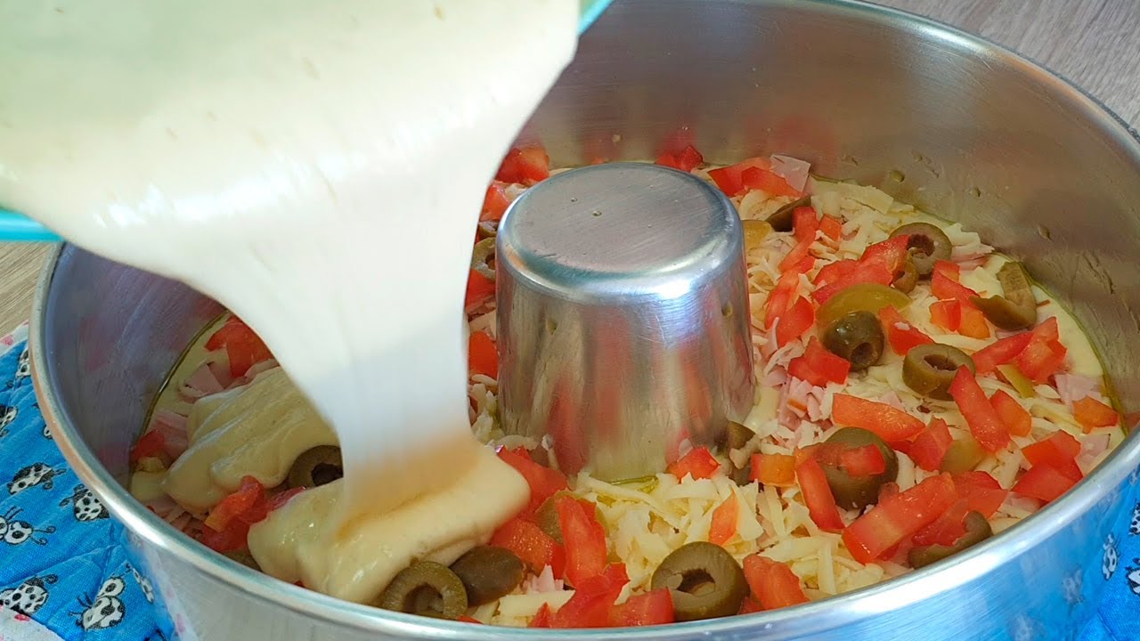 Соленый пирог, закуска, тающая во рту! [Активировать перевод]