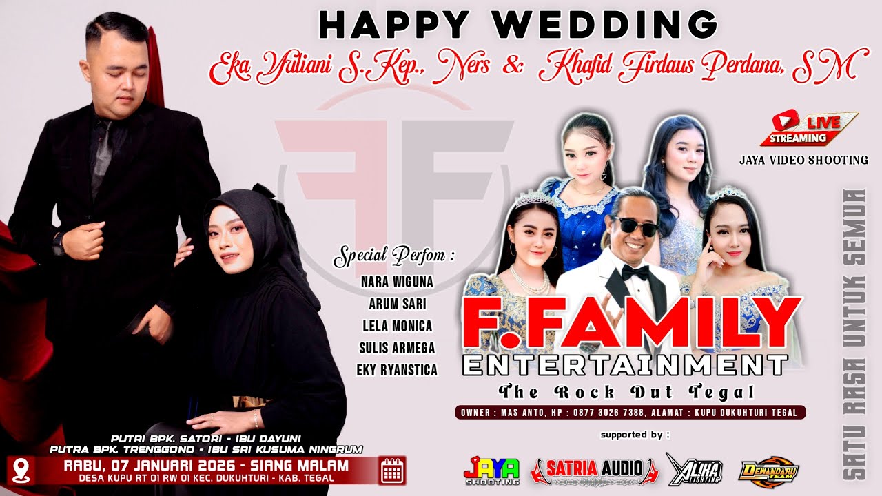 🔴 LIVE F.FAMILY ENTERTAINMENT | WEDDING 