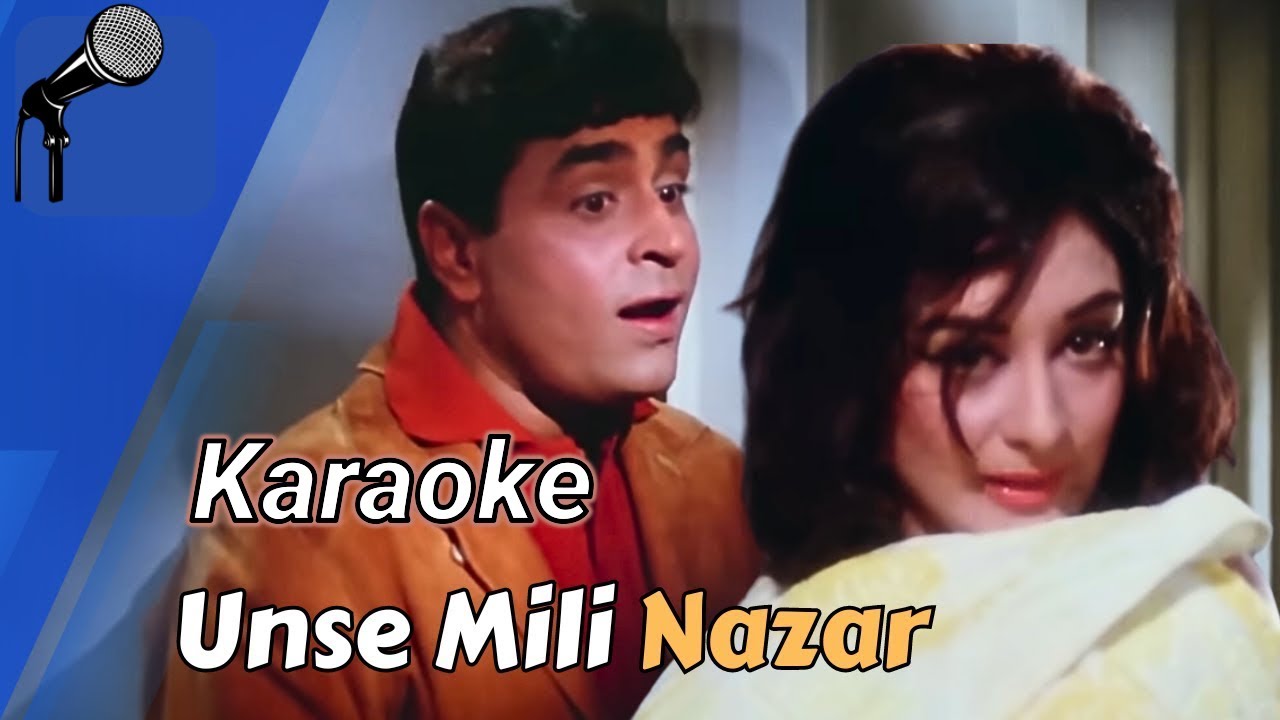 Unse Mili Nazar Ke Mere Hosh Ud Gaye Karaoke with ENGLISH Scrolling Lyrics