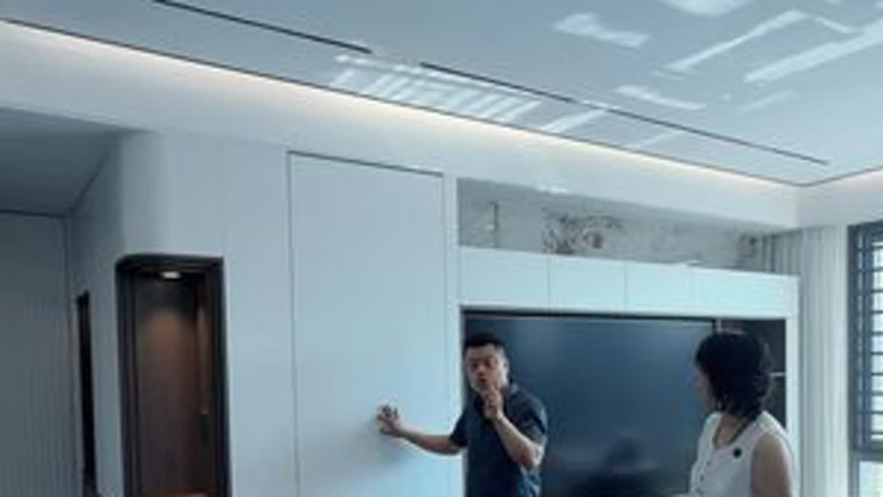 玄关转角电视柜 怎么设计更大气？ 每一个细节拆解给你看#厦门装修 #厦门精装房改造 #玄关电视柜 #装修完工实景