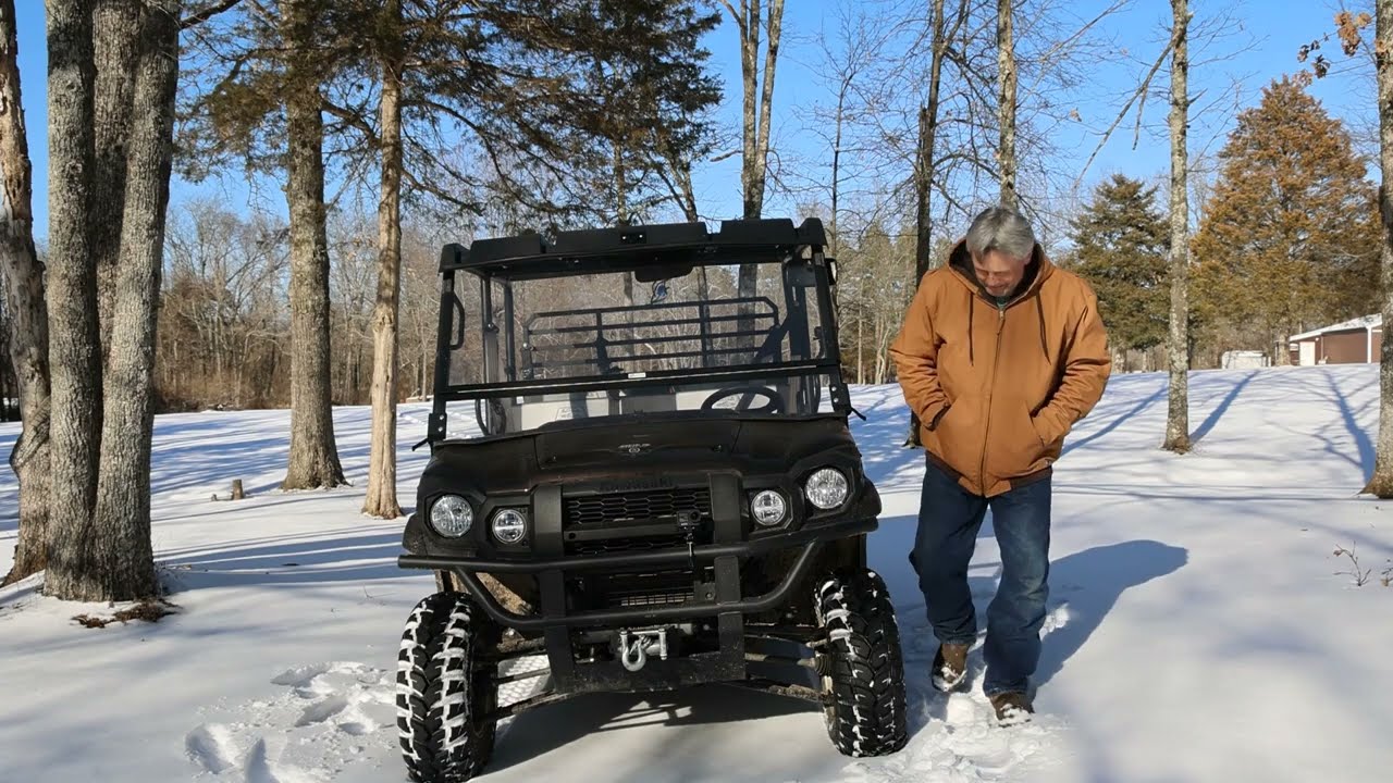 Kawasaki Mule On A Snow Day Let's Ride