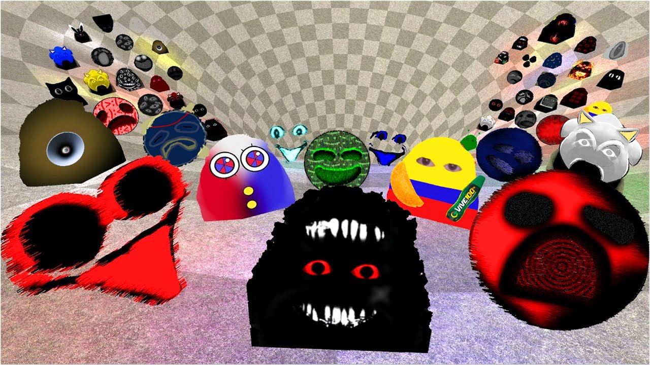 Angry MUNCI Nextbot Family, Happy Nextbots and Balls Nextbots in Garry's Mod