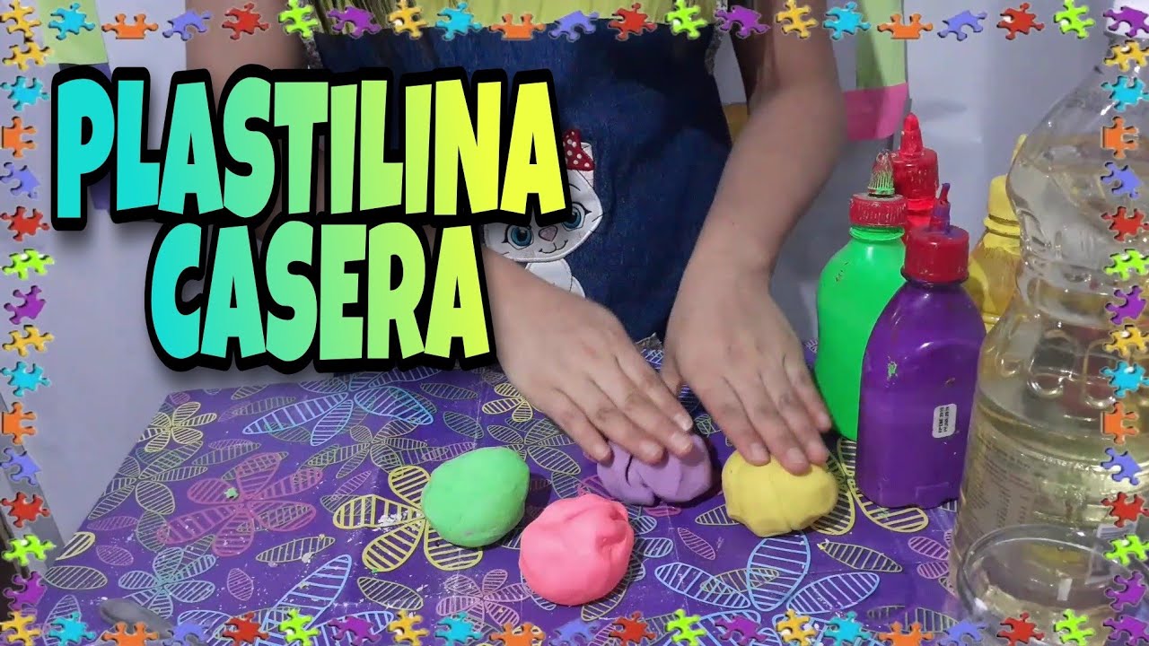 RECETA DE LA PLASTILINA CASERA PARA NIÑOS - Muy fácil  y rápido