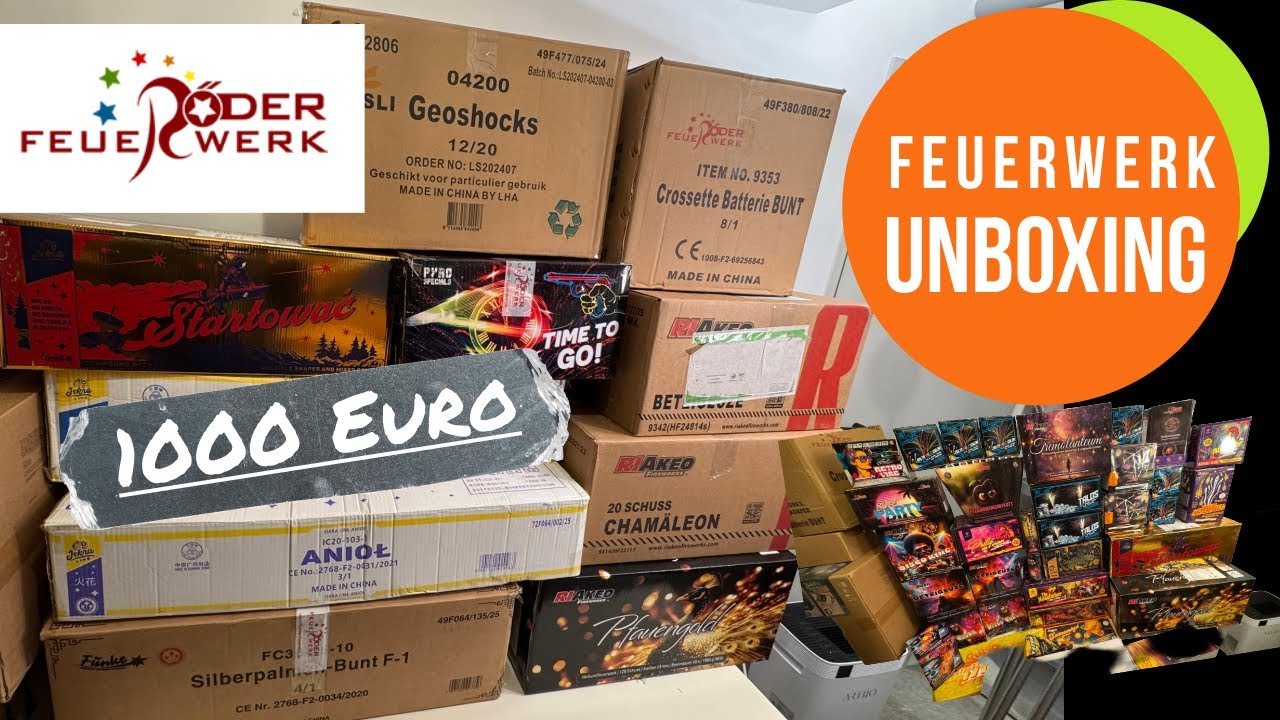 [Röder Feuerwerk] | Silvester | Unboxing 2025 | Über 1000€